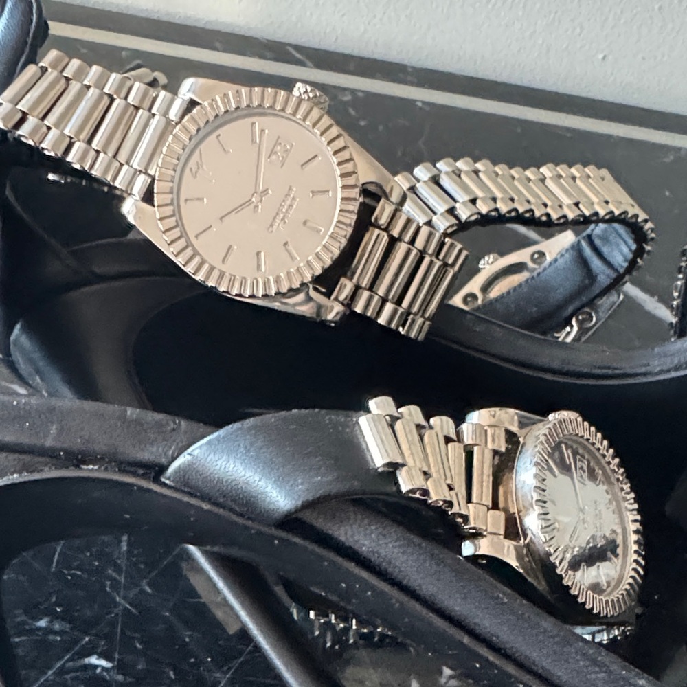 Giuseppe Zanotti Christian Cowan Black ROLEX WATCH heels 39 RARE! - Picture 6 of 7